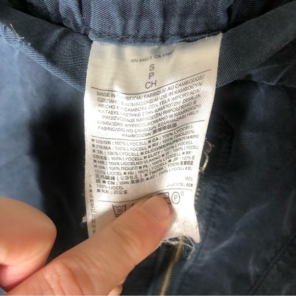 Banana Republic lyocell navy drawstring womens jogger lounge wfh pants - Picture 2 of 3